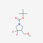 Structure of 1-Boc-3,3-difluoro-4-(hydroxyMethyl)pyrrolidine