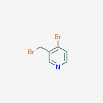 Structure of 4-bromo-3-(bromomethyl)pyridine