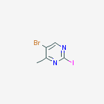Structure of 5-Bromo-2-iodo-4-methylpyrimidine