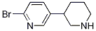 Structure of 2-broMo-5-(piperidin-3-yl)pyridine