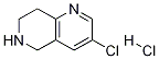 3-chloro-5,6,7,8-tetrahydro-1,6-naphthyridine hydrochloride结构式