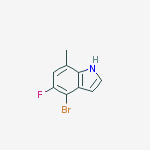 Structure of 4-Bromo-5-fluoro-7-methylindole
