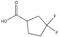 Structure of 3,3-difluorocyclopentane-1-carboxylic acid