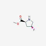 Structure of L-PROLINE,4-FLUORO-,METHYL ESTER,CIS-