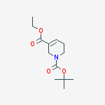 Structure of 1-o-tert-butyl 5-o-ethyl 3,6-dihydro-2h-pyridine-1,5-dicarboxylate