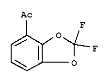 Structure of 4-Acetyl-2,2-difluoro-1,3-benzodioxole