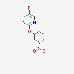 Structure of 3-(5-Fluoro-pyrimidin-2-yloxy)-piperidine-1-carboxylic acid tert-butyl ester