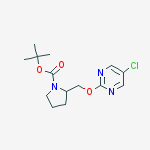 Structure of 2-(5-Chloro-pyrimidin-2-yloxymethyl)-pyrrolidine-1-carboxylic acid tert-butyl ester