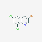 Structure of 3-bromo-6,8-dichloroquinoline