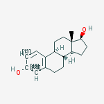Structure of (8R,9S,13S,14S,17S)-13-methyl-6,7,8,9,11,12,14,15,16,17-decahydrocyclopenta[a]phenanthrene-3,17-diol