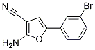Structure of 2-AMino-5-(3-broMophenyl)furan-3-carbonitrile