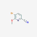 Structure of 5-Bromo-2-cyano-6-methoxypyridine