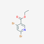 ethyl 4,6-dibromonicotinate结构式