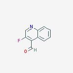 3-fluoroquinoline-4-carbaldehyde结构式