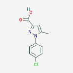 Structure of 1-(4-CHLORO-PHENYL)-5-METHYL-1H-PYRAZOLE-3-CARBOXYLIC ACID