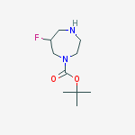 Structure of tert-Butyl 6-fluoro-1,4-diazepane-1-carboxylate