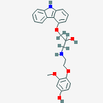 Structure of 4-(2-{[3-(9h-carbazol-4-yloxy)-2-hydroxy(2h5)propyl]amino}ethoxy)-3-methoxyphenol