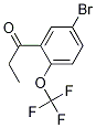 Structure of 4-Bromo-2-propanoyl-1-(trifluoromethoxy)benzene