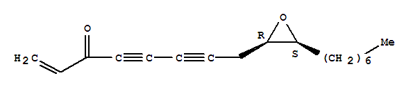 1-Octene-4,6-diyn-3-one,8-(3-heptyloxiranyl)-, (2R-cis)-结构式