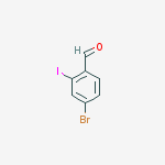Structure of 4-Bromo-2-iodobenzaldehyde