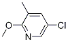 Structure of 5-Chloro-2-Methoxy-3-Methyl-pyridine