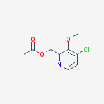 Structure of (4-chloro-3-methoxypyridin-2-yl)methyl Acetate