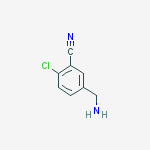 5-(aminomethyl)-2-chlorobenzonitrile结构式