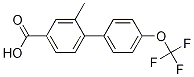 Structure of 3-Methyl-4-(4-trifluoromethoxyphenyl)benzoic acid