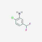 Structure of 2-chloro-5-(difluoromethyl)aniline