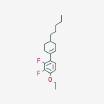 Structure of 1-ethoxy-2,3-difluoro-4-(4-pentylcyclohexen-1-yl)benzene