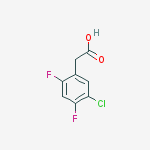 5-Chloro-2,4-difluorophenylacetic acid结构式