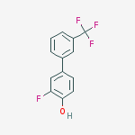 Structure of 2-fluoro-4-[3-(trifluoromethyl)phenyl]phenol