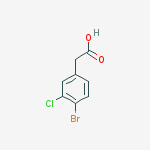 Structure of 4-Bromo-3-chlorobenzeneacetic acid