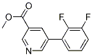 methyl 5-(2,3-difluorophenyl)pyridine-3-carboxylate结构式