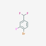 1-BROMO-4-DIFLUOROMETHYL-2-IODOBENZENE, 97%结构式