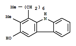 1-heptyl-2-methyl-9h-carbazol-3-o结构式