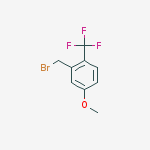 Structure of 5-METHOXY-2-(TRIFLUOROMETHYL)BENZYL BROMIDE