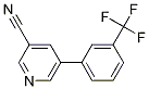 Structure of 5-(3-(trifluoromethyl)phenyl)pyridine-3-carbonitrile