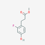 3-(2-Fluoro-4-hydroxy-phenyl)-propionic acid methyl ester结构式