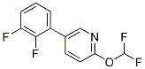 Structure of 2-(difluoroMethoxy)-5-(2,3-difluorophenyl)pyridine