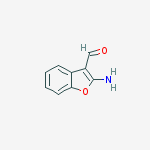 Structure of 3-Benzofurancarboxaldehyde,  2-amino-