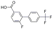 Structure of 4-Fluoro-3-(4-trifluoromethylphenyl)benzoic acid