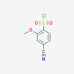 Structure of 4-CYANO-2-METHOXYBENZENESULFONYL CHLORIDE