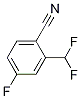4-fluoro-2-(difluoroMethyl)benzonitrile结构式