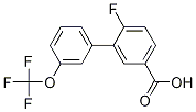 Structure of 4-FLUORO-3-(3-TRIFLUOROMETHOXYPHENYL)BENZOIC ACID