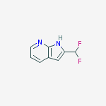 2-(difluoromethyl)-1h-pyrrolo[2,3-b]pyridine结构式