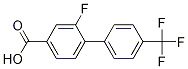 Structure of 3-Fluoro-4-(4-trifluoromethylphenyl)benzoic acid