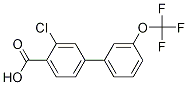 Structure of 2-Chloro-4-(3-trifluoromethoxyphenyl)benzoic acid