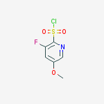 Structure of 3-fluoro-5-methoxypyridine-2-sulfonyl chloride