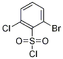 Structure of 2-broMo-6-chlorobenzene-1-sulfonyl chloride